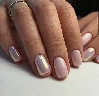 Applicazione smalto color perla